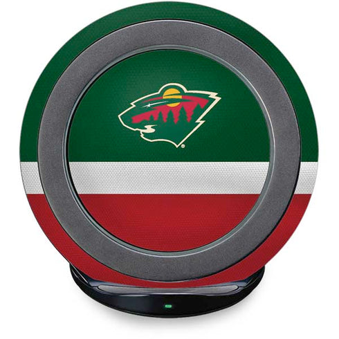 NHL Minnesota Wild Jersey Fast Charge Wireless Charging Stand Skin
